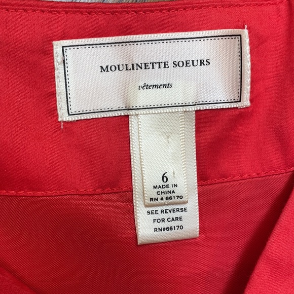 Anthropologie Red Strapless Dress - Picture 3 of 7